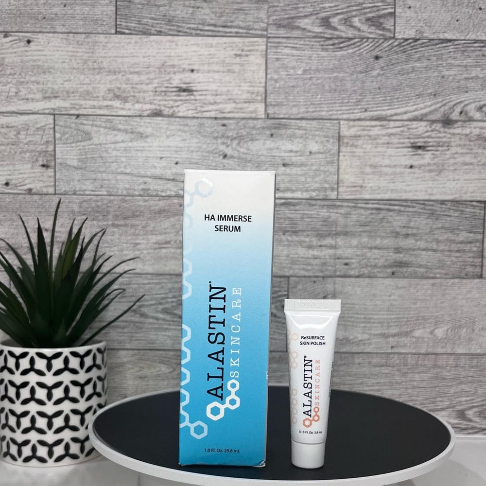 BNIB & Sealed Alastin Ha Immerse Serum ➕ ReSurface Polish travel size